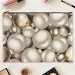 Christmas Silver Ornaments Cosmetic Bag (XXXL)