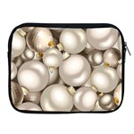 Christmas Silver Ornaments Apple iPad Zipper Case