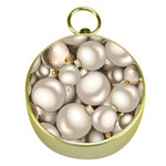 Christmas Silver Ornaments Gold Compass