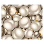 Christmas Silver Ornaments Double Sided Flano Blanket (Small)