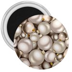 Christmas Silver Ornaments 3  Magnet