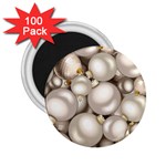 Christmas Silver Ornaments 2.25  Magnet (100 pack) 