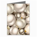 Christmas Silver Ornaments Greeting Card