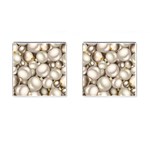 Christmas Silver Ornaments Cufflinks (Square)