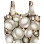 Christmas Silver Ornaments Full Print Recycle Bag (XL)