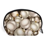 Christmas Silver Ornaments Accessory Pouch (Large)