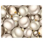 Christmas Silver Ornaments Double Sided Flano Blanket (Medium)