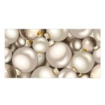 Christmas Silver Ornaments Satin Shawl