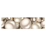 Christmas Silver Ornaments Satin Scarf (Oblong)