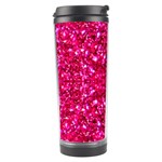 Hot Pink Glitter Travel Tumbler