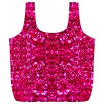 Hot Pink Glitter Full Print Recycle Bag (XL)