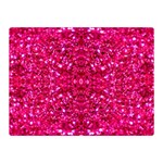 Hot Pink Glitter Double Sided Flano Blanket (Mini)