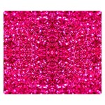 Hot Pink Glitter Double Sided Flano Blanket (Small)