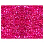 Hot Pink Glitter Double Sided Flano Blanket (Medium)