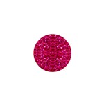 Hot Pink Glitter 1  Mini Button