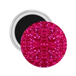 Hot Pink Glitter 2.25  Magnet