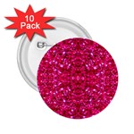 Hot Pink Glitter 2.25  Button (10 pack)