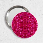 Hot Pink Glitter 2.25  Handbag Mirror