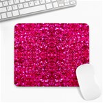 Hot Pink Glitter Large Mousepad