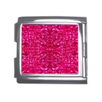 Hot Pink Glitter Mega Link Italian Charm (18mm)