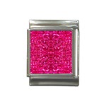 Hot Pink Glitter Italian Charm (13mm)