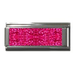 Hot Pink Glitter Superlink Italian Charm (9mm)