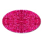 Hot Pink Glitter Magnet (Oval)