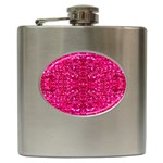 Hot Pink Glitter Hip Flask (6 oz)