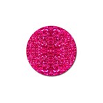 Hot Pink Glitter Golf Ball Marker