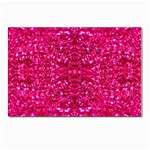 Hot Pink Glitter Postcard 5  x 7 