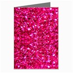 Hot Pink Glitter Greeting Card