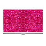 Hot Pink Glitter Business Card Holder