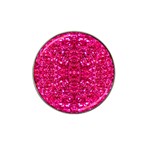 Hot Pink Glitter Hat Clip Ball Marker