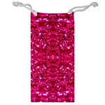 Hot Pink Glitter Jewelry Bag