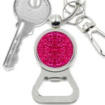 Hot Pink Glitter Bottle Opener Key Chain