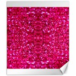 Hot Pink Glitter Canvas 20  x 24 