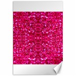 Hot Pink Glitter Canvas 20  x 30 