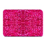 Hot Pink Glitter Plate Mat