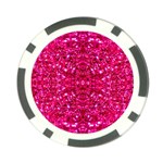 Hot Pink Glitter Poker Chip Card Guard