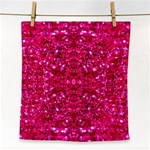 Hot Pink Glitter Face Towel