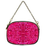 Hot Pink Glitter Chain Purse (One Side)