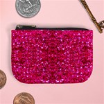 Hot Pink Glitter Mini Coin Purse