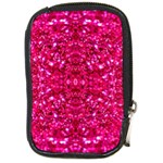 Hot Pink Glitter Compact Camera Leather Case