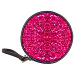 Hot Pink Glitter Classic 20-CD Wallet