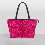 Hot Pink Glitter Classic Shoulder Handbag