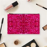 Hot Pink Glitter Cosmetic Bag (Medium)