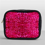 Hot Pink Glitter Mini Toiletries Bag (One Side)