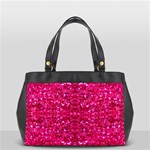 Hot Pink Glitter Oversize Office Handbag