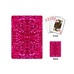 Hot Pink Glitter Playing Cards (Mini)