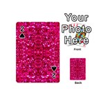 Hot Pink Glitter Playing Cards 54 (Mini)